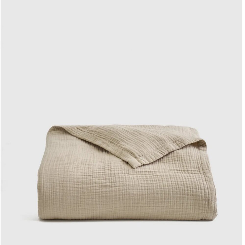 Quince Dune Organic Airy Gauze Blanket King/Cal King
